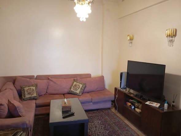 شقة 2 غرف 1 صالات طابق 3 مع فرش للإيجار