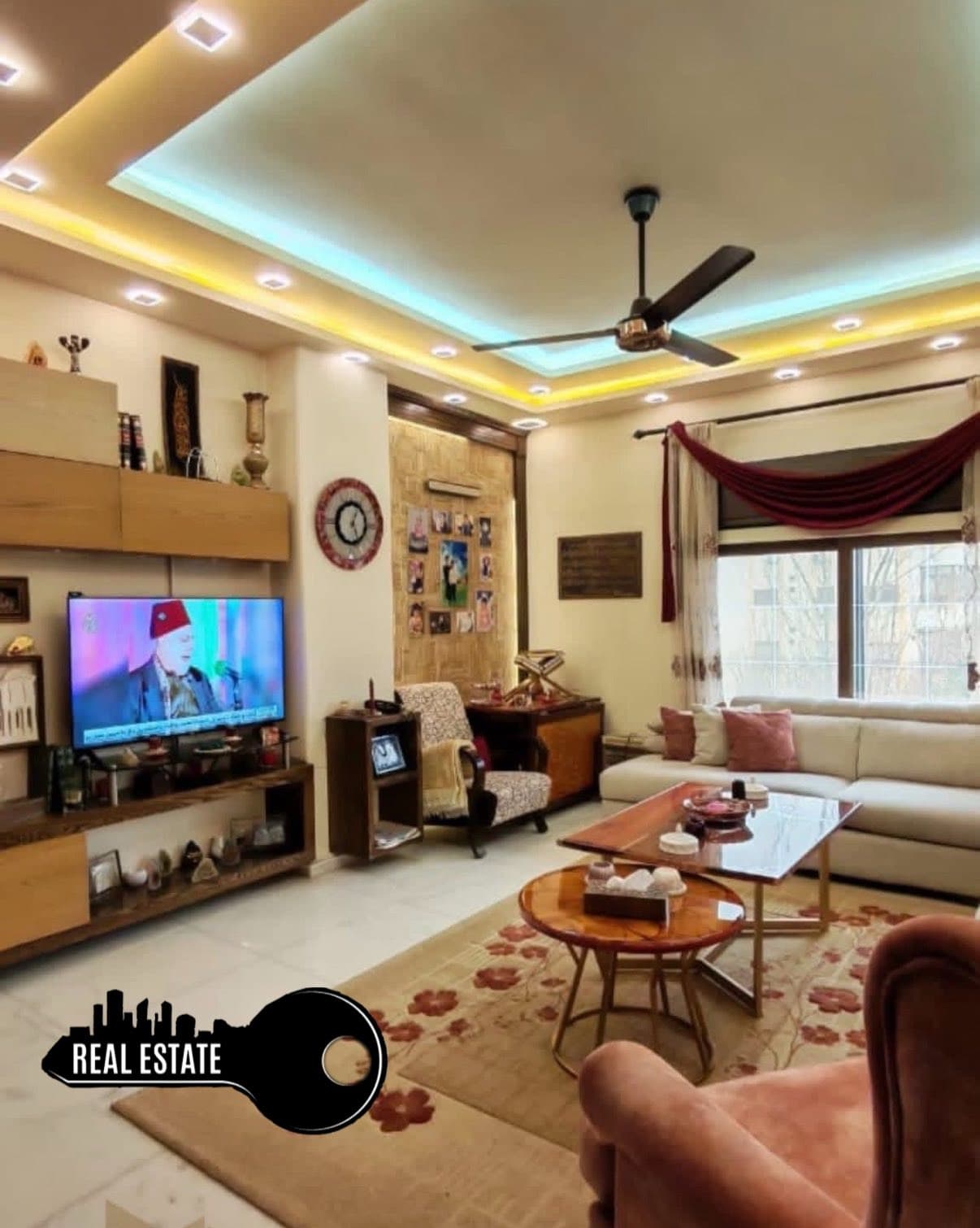 شقة 3 غرف 2 صالات 195م² طابق 1 للبيع